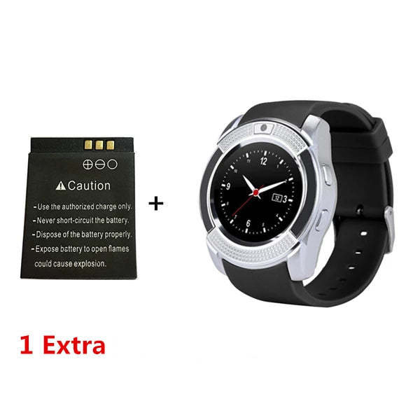 SmartWatch V8 COM CÂMERA / Grátis uma bateria