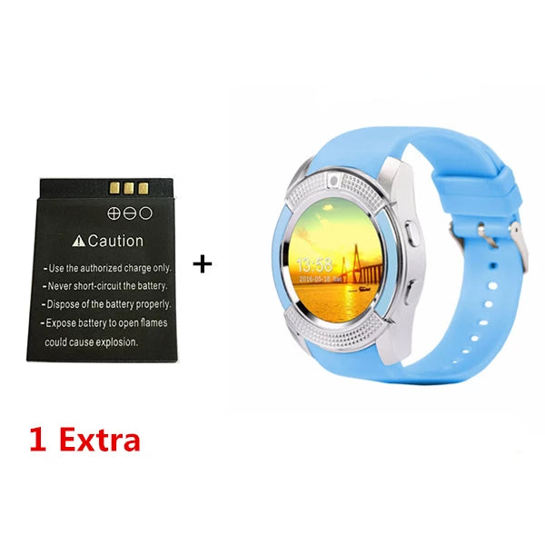 SmartWatch V8 COM CÂMERA / Grátis uma bateria