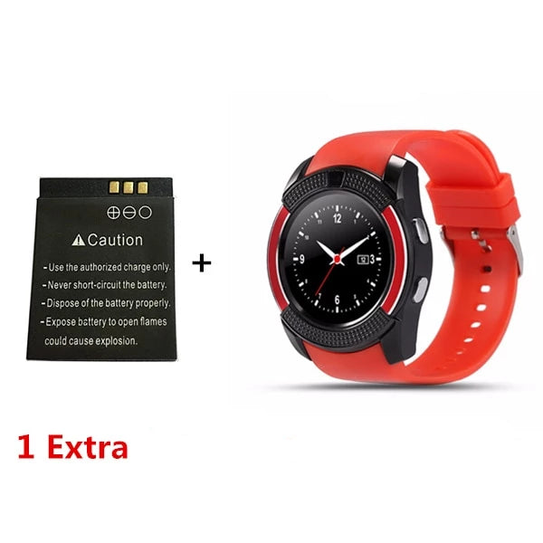 SmartWatch V8 COM CÂMERA / Grátis uma bateria