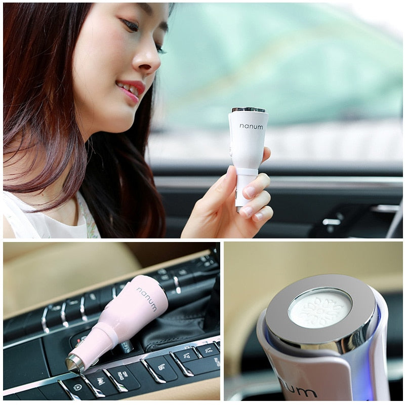 DIFUSOR AROMÁTICO AUTOMOTIVO COM USB/CARREGADOR